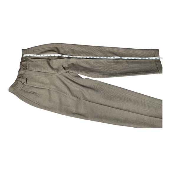 Vintage Lauren Ralph Lauren 100% Wool Petite Suit Set 10P |Taupe Blazer & Pants - Picture 15 of 16